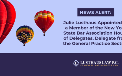 Congratulations to Julie Lusthaus for being selected as a Member of the New York State Bar Association House of Delegates, Delegate from the General Practice Section! 