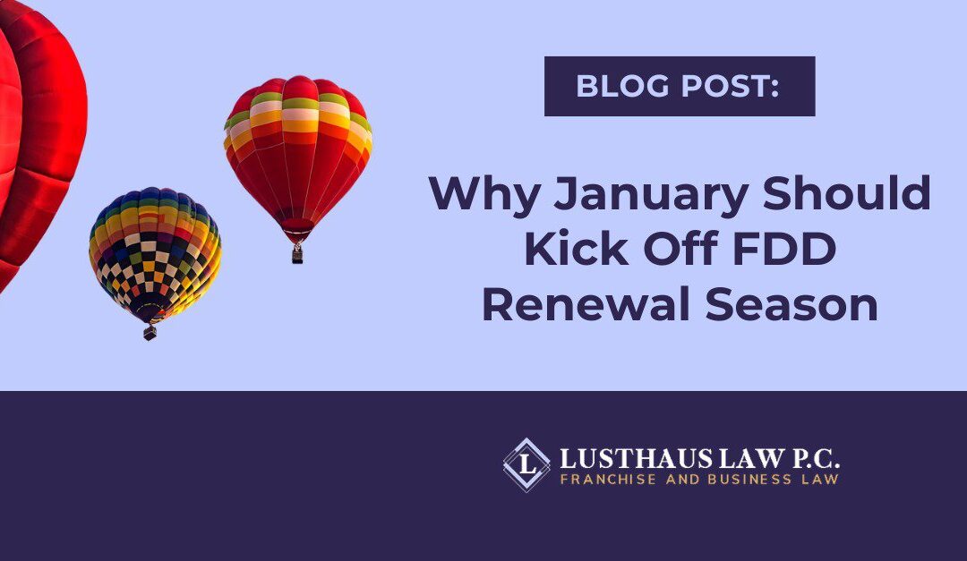 Why January Should Kick Off FDD Renewal Season