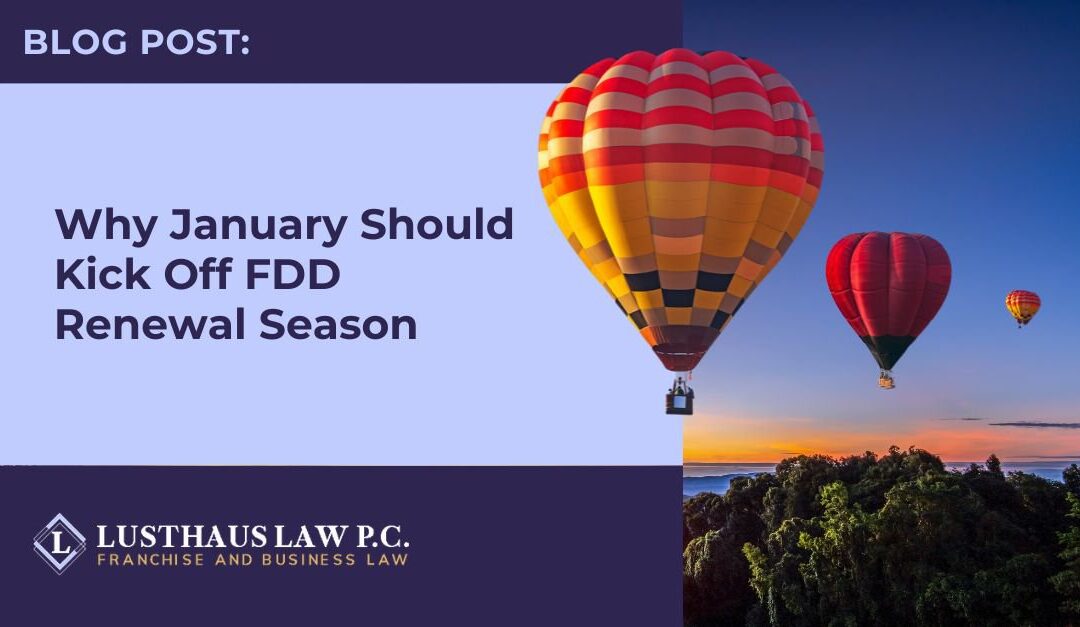 Why January Should Kick Off FDD Renewal Season